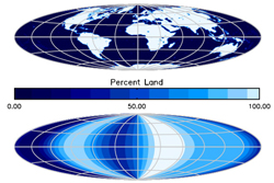 standard map versus an alien map of Earth based on observations